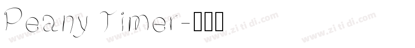 Peany Timer字体转换